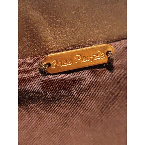 Free People Mini Skirt Vegan Leather Chocolate Brown Boho Rock X-Small 26" Waist - Picture 12 of 12